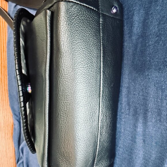 AIMEE KESTENBERG All For Love Crossbody - Black Leather with Rainbow Hardware - Picture 12 of 16